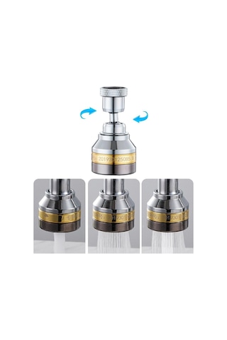 Sunup Sn-29319 Üç Kademe Hız Ayarlı Su Akış Kontrollü Musluk Başlığı Diğer