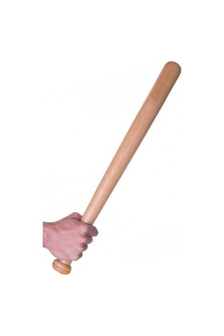 Chermik Sağlam Dayanıklı Kaliteli Ahşap Beyzbol Sopası 55 Cm 1410 Kahverengi