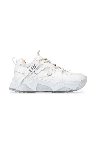 Tamer Tanca Kadın Suni Deri Beyaz Sneakers & Spor Ayakkabı 936 65160 Bn Ayk Sk23/24 Beyaz/bej