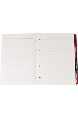 Organizer Ajanda Yedeği 4 Delikli Ydk2 Tarihsiz Çizgili 15x21 CM 2K Çok Renkli