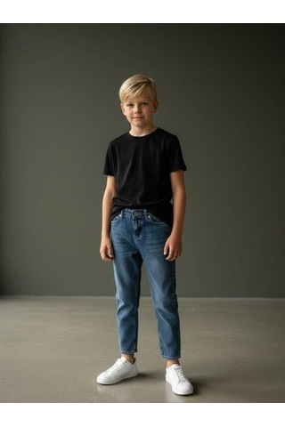 Zekids Erkek Çocuk Denim Pantolon-16656 Renkli