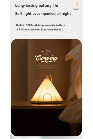 Aubyhe Kahverengi Çadır Gölgesi Işığı - 3 Seviye Parlaklık, 2 Işık Rengi, Zamanlayıcı Fonksiyonu İle Kamp Ve Odalar İçin Pratik Hediyelik Led Lambası Çok Renkli
