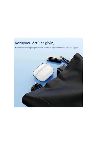 Zenvia Airpods Pro 3. Nesil İle Uyumlu Şeffaf Cyrstal Clear Ultra Berrak Kılıf Kulaklık Değildir Znv2026