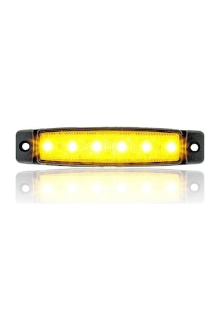 Sanel 12v Üniversal Parmak 6 Led Basamak Sarı Sbb12y6