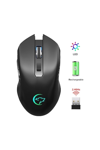 Valkyrie 6 Tuşlu Şarjlı Sessiz 2400Dpı Kablosuz Gaming Mouse