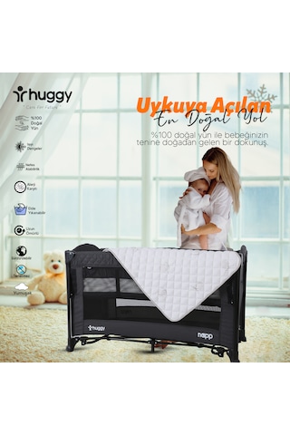 Huggy %100 Yeni Zelenda Kuzu Yünü 70x110 Yatak Pedi