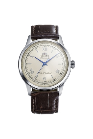 Orient Sun&moon Ra-bb0003y30b Kurmalı Otomatik Deri Kahverengi 39 Mm Erkek Kol Saati Gri