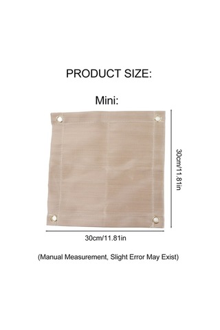 Besthome1 Fiberglas Yangın Engel Matı, Masaüstü/barbekü Koruması, Kamp/piknik İçin, 30x30 Cm, Çok Renkli, Taşınabilir, Yeniden Çok Renkli