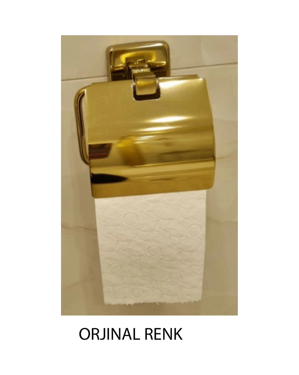 Çelik Banyo Paslanmaz Pirinç Kumru Tuvalet Kağıtlığı Altın Gold Gold