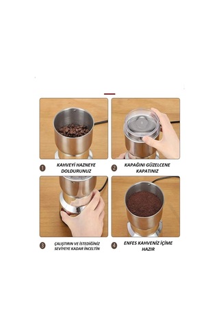 Elektrikli Kahve Ve Baharat Öğütücü Çelik Öğütücü Değirmen Ev Tipi Çok Renkli