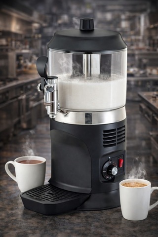 Teknogastro 5 L Sahlep Makinesi Sıcak Çikolata Isıtıcı Karıştırıcılı İçecek Dispenseri - 9079156271672