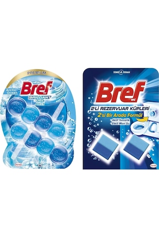 Bref Brilliant Jel Okyanus 2'li + Rezervuar Blok 2 Li Koku Giderici Set