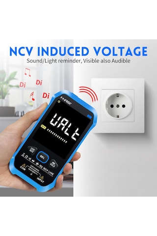 Fnırsı S1 Dijital Multimetre Otomatik Ölçüm 9999 Trms Sayımı