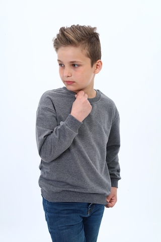 Toontoy Kids Toontoy Erkek Çocuk Baskılı Sweatshirt Antrasit Melanj