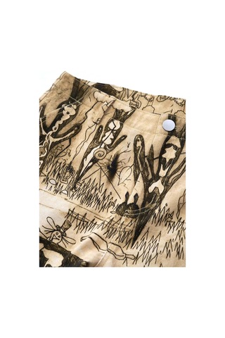 Domrebel Elysium Erkek Kargo Pantolon - Rahat Fit, %100 Pamuk, Şık Tasarımlarla Bej