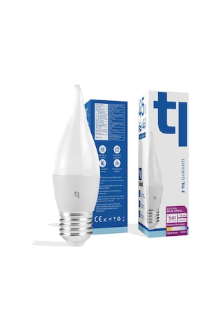 Redeem Plus C37a E27 Mum Ampul, Titreşimsiz, Göz Konforu, 579 Lümen, Soğuk Beyaz, 6500 Kelvin