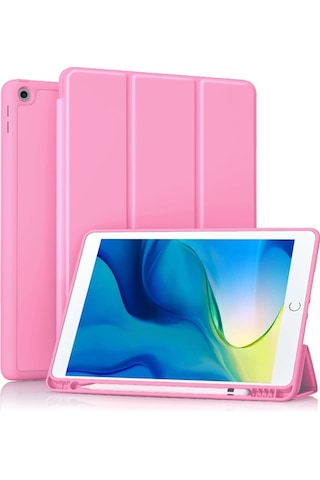 Apple Uyumlu iPad 8. Nesil 10.2" Kılıf Kalem Bölmeli Smart Case A2270 A2428 A2429 A2430 Kılıf