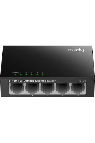 Cudy Fs105 5port 10/100mbps Duvar Montajlı Metal Masaüstü Switch