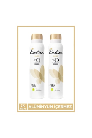 2 Adet Emotion Bliss Kadın Vegan Deodorant 150 Ml Hızlı Kurur , Leke Bırakmaz