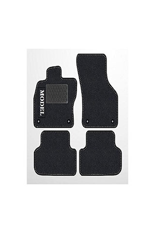 Tempo Oto Paspas Tmpo6259 2008-2017siyah Halı Gri Kenar Siyah Dikiş Petek Topuk Seat İbiza 6j İle Uyumlu