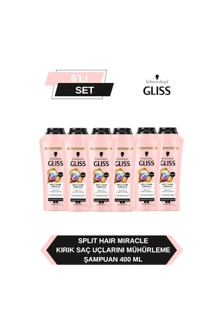 Gliss Split Hair Miracle Şampuan 6 x 400 ML
