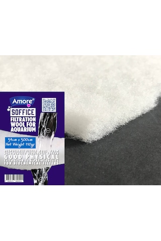 Akvaryum 110gr Silikonsuz Filtre Elyafı 34cm X 300cm Soffice