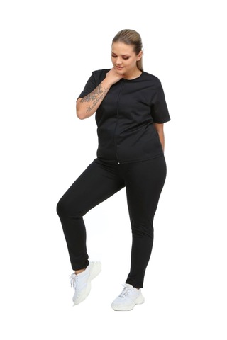 Pastimore Fermuarlı Termal Sauna Badi Takım Siyah