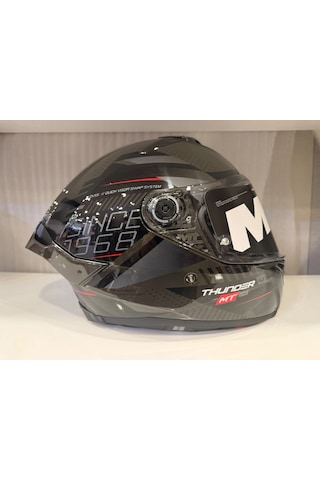 Kask Mt Thunder 4r Sv Luminence D1 Parlak Gri