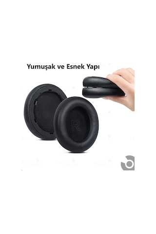 Anker Soundcore Life Q30 Q30 Bt Q35 Q3 Bt Uyumlu Hafızalı Köpük Özellikli Kulaklık Sünger Yastığı Deri Siyah