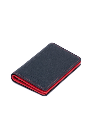 Tergan Lacivert Deri Unisex Kredi Kartlık 01601N74