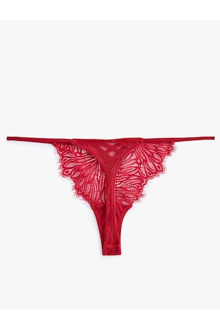 Koton Dantelli String Külot Kırmızı 5wlk30109mk Kırmızı
