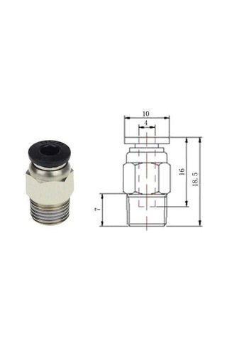 Robiduck 3D Yazıcı Isıtıcı Uç Hotend J-Head V6 Bağlayıcı Extruder 1.75MM