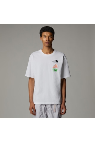 The North Face M Haven N Earth Ss Tee Graphic - Ap Erkek T-shirt-31539 Beyaz