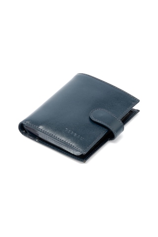 Tergan Lacivert Deri Unisex Kredi Kartlık 01323H86