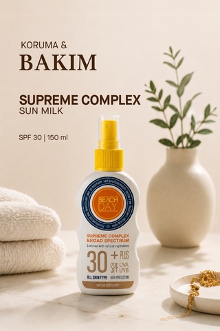 Beach Day Supreme Complex Milk Güneş Sütü Sprey SPF30+ 150 ML