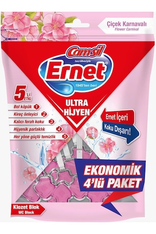 Klozet Bloğu Çiçek Karnavalı 4lü Paket X 6 Adet