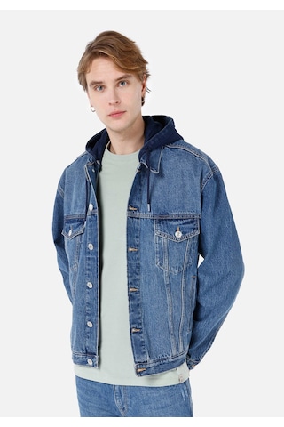 Colin's Colins Oversize Fit Düğmeli Astarsız Erkek Mavi Jean Ceket Cl1068557 Q1.v1 Dn08386 Mavi