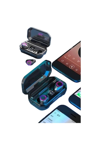 Yeni Nesil Bluetooth Kulaklık Uzun Pil Ömrü El Fenerli Dijital Şarj Göstergeli
