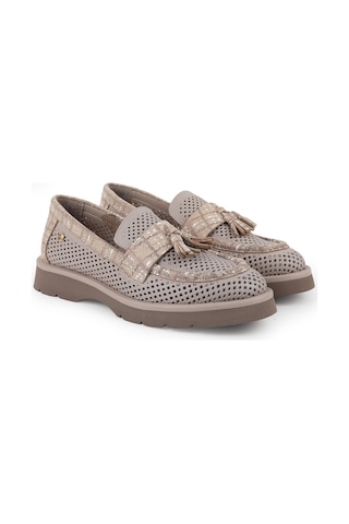 Mamma Mia Mammamia Kadın Gri Hakiki Deri Comfort Sneaker Kalın Taban Günlük Ayakkabı GRİ
