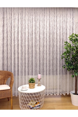Evdepo Home Kullanıma Hazır Örme Tül Perde (543683267)