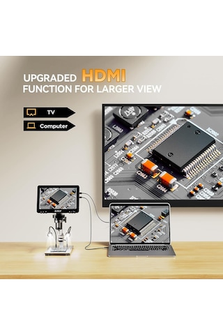 Elikliv Edm9 Pro 7 Inc Hdmı Dijital Mikroskop, 1200x Büyütme