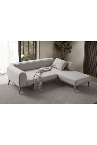 Rebull Köşe Koltuk Takımı Krem Antrasit