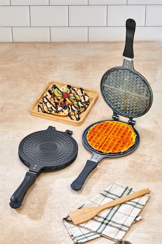 Polochef Döküm Waffle Tavası Bakalit Sap