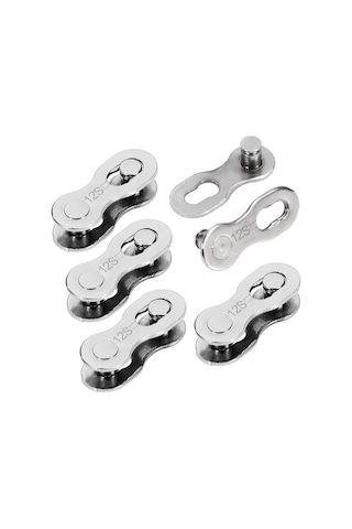 Ranyeek 950kgf Çekme Dayanımlı, 12 Hızlı Dağ Ve Yol Bisikleti İçin Yeniden Kullanılabilir Bisiklet Zincir Bağlantısı, 5 Çift Gümüş Çok Renkli