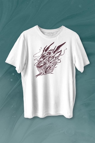 Dragon Japanese Ejder Japon Baskılı Tişört Unisex T-shirt 001