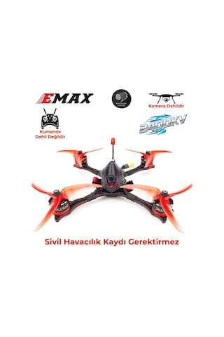 Emax Hawk Pro 5 Inch 4s-6s Pnp Kameralı Fpv Racing Drone 2400kv W/caddx Ratel Kamera Kumanda Hariç