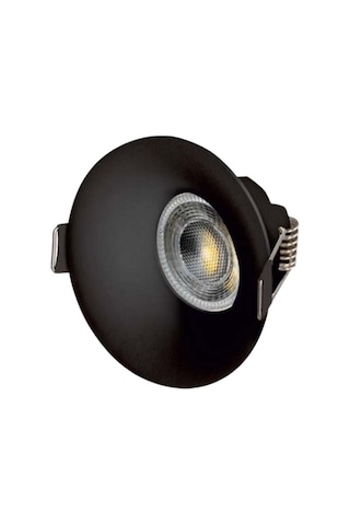 Cata Lion Yuvarlak Spot Lamba Siyah Kasa Sıva Altı Gu10 Ct-5091 Led Işık Ampul Hariç Siyah