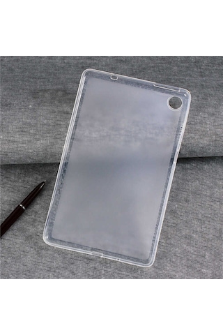 Matepad T8 Uyumlu Zore Tablet Süper Silikon Kapak-renksiz Tablet Kılıfı