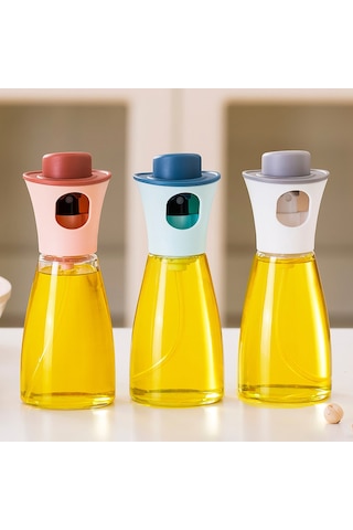 Hangfox Mutfak Yağ Spreyi 180ml Pp Materyal, Toz Koruma, Şeffaf, Kaymazsız, Hassas Kontrol, Soya Sosu Ve Sirke İçin Çok Renkli