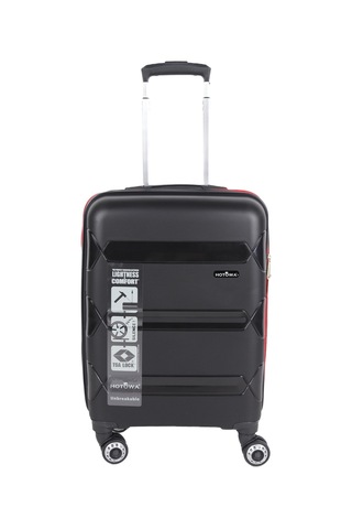 Hotowa Gold Pp Valiz 8011 Siyah Kırmızı Tsa Kilitli Orta Boy Kırmızı - Siyah